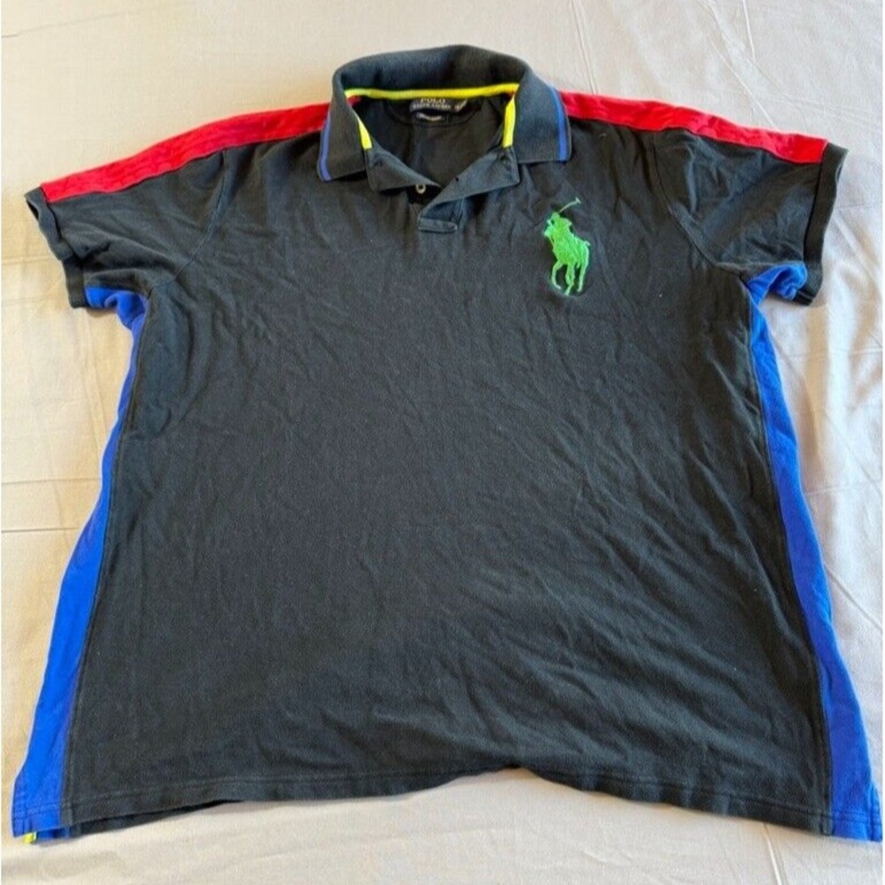 Polo Ralph Lauren Shirt XXL Big Pony Polo Black Red Blue Green Pony Preppy